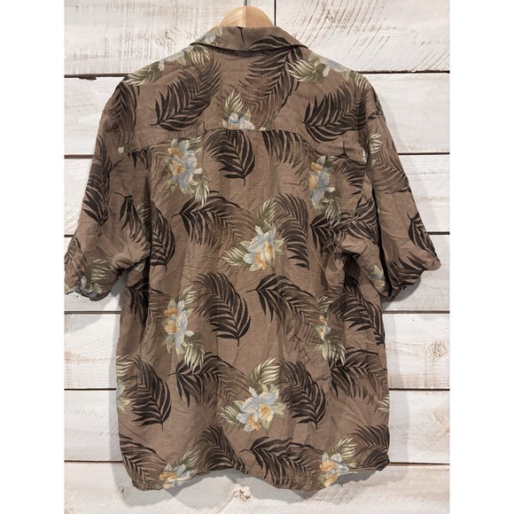 Tommy Bahama Shirt Mens L Multicolor Silk Hawaiian Floral Aloha Relax Read Des - Picture 2 of 7
